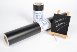 Film vinyle ardoise 120 microns adhésif permanent waterproof noir mat